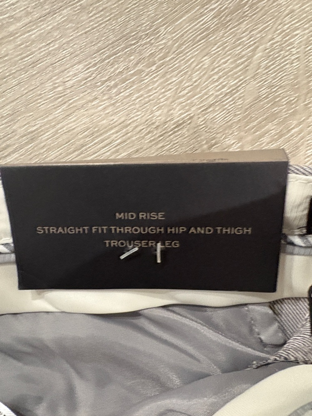 Banana Republic Logan Mid Rise Straight Leg Trouser Pants - Picture 4 of 7